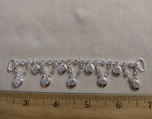 Trimming #TFXD110929A Silver #Abs #Rhinestone #1pc