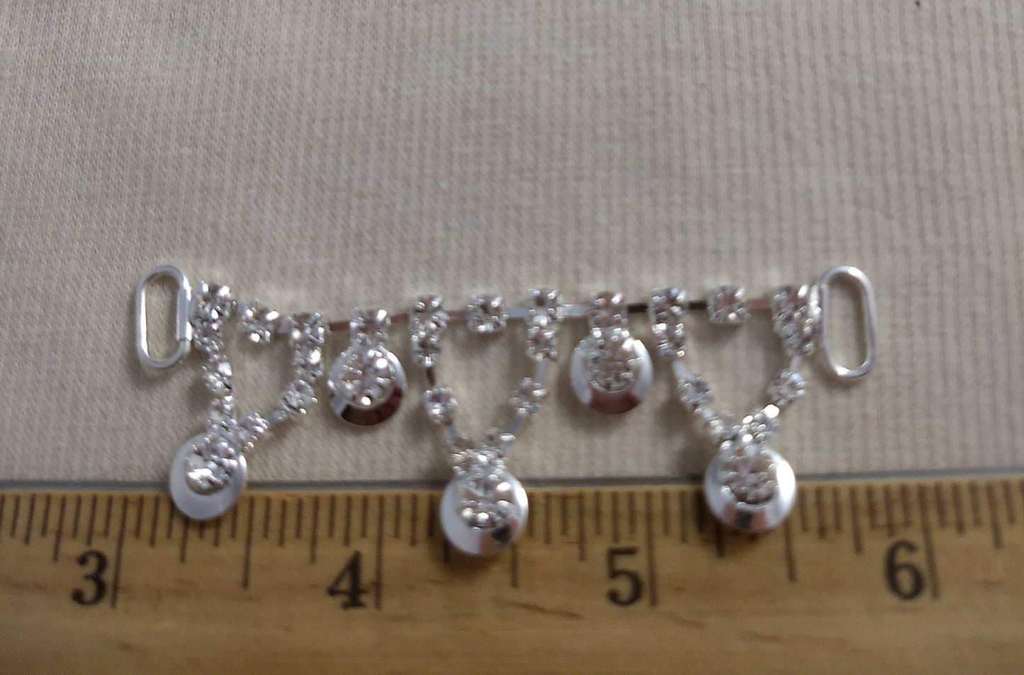 Trimming #TFXD110929A Silver #Abs #Rhinestone #1pc