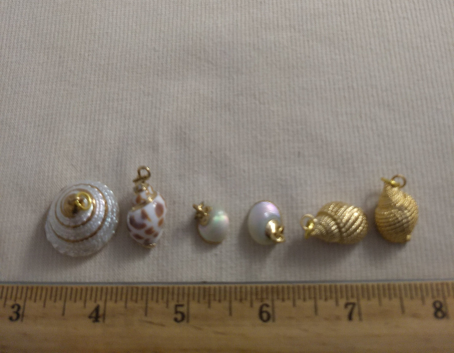 Pendant  #SS25 #Natural #Gold-Plated #Sea-Shell #Charm #1pk