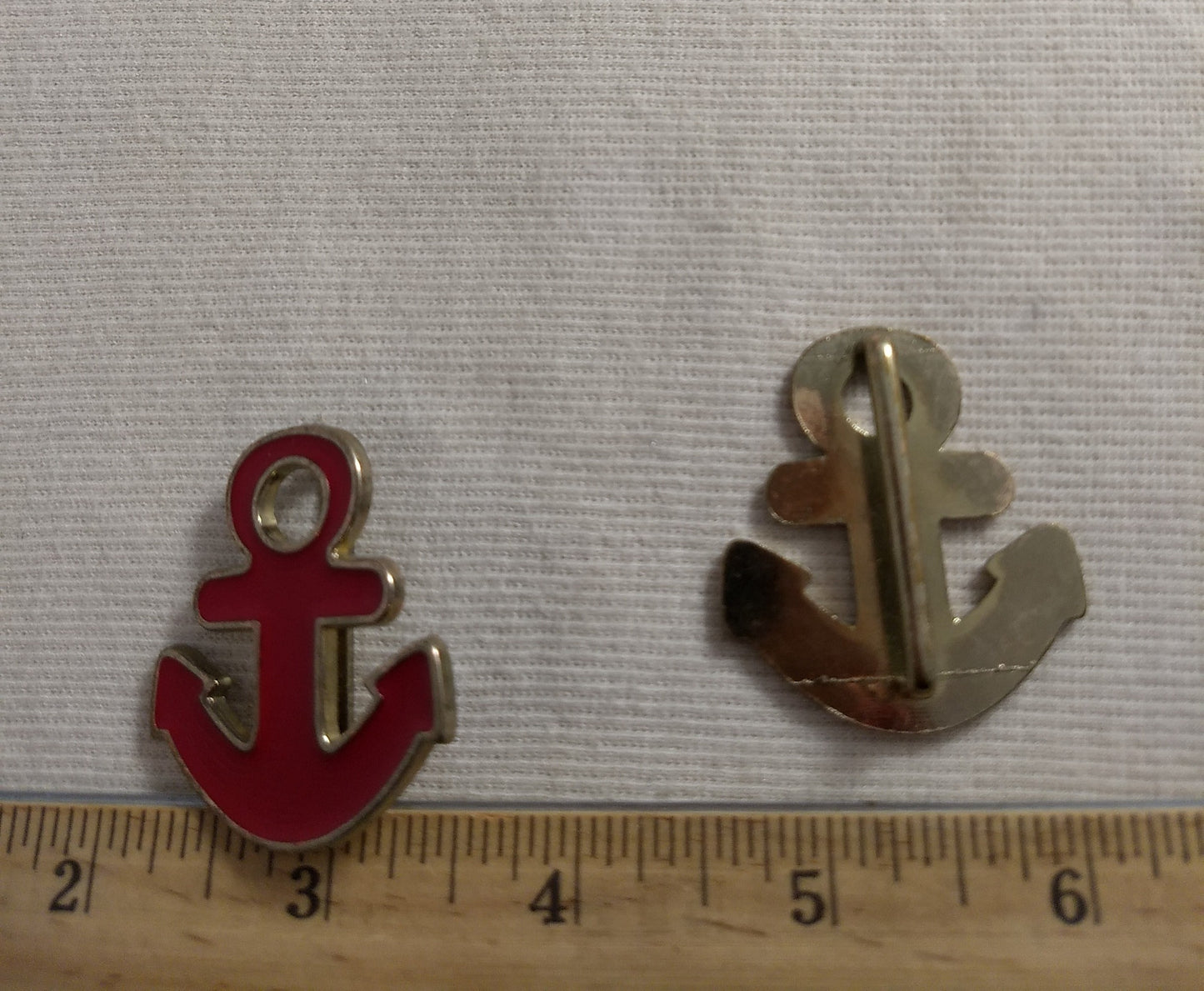 Buckle #HP1113 #Red #Anchor #Vintage #Metal #1pc