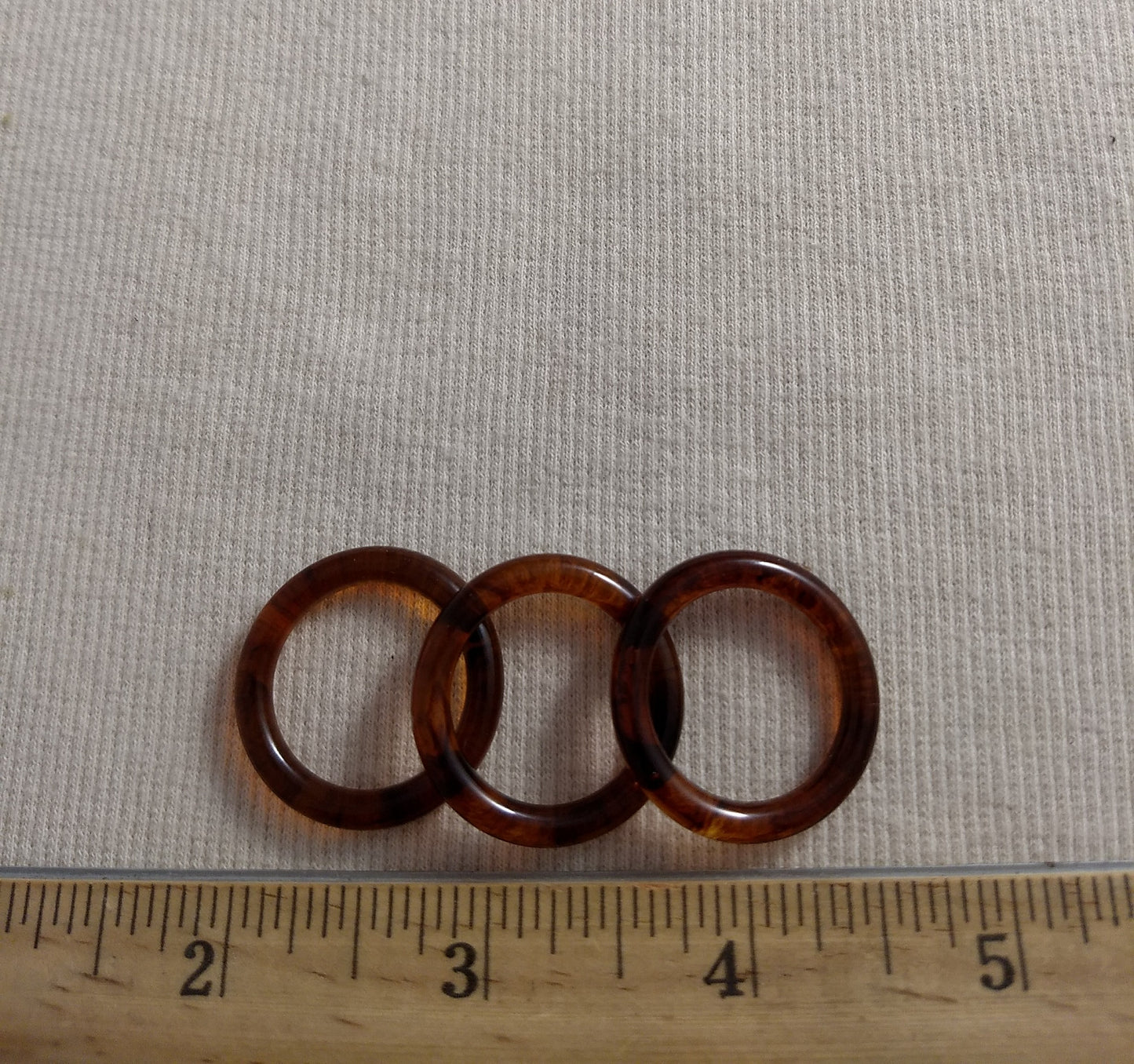 Ring #E022 #Natural #Brown #Tortoise-Shell #Slider #Belt #Buckle #3pc