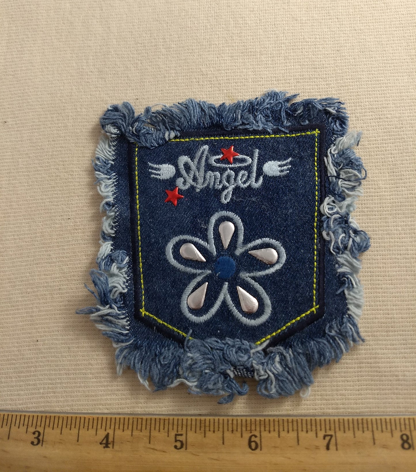 Applique #NFXH2273 #Blue #Angel #Embroidery #Patch #1pc