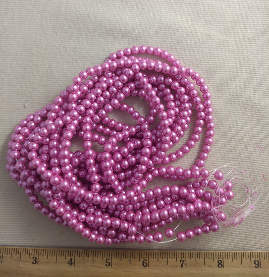 Beads #Lazy-A06 #A #Pink #2-Hole #Round #Jewelry #150 #1strand