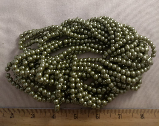 Beads #Lazy-A06 #Z #Green #2-Hole #Round #Jewelry #150 #1 strand