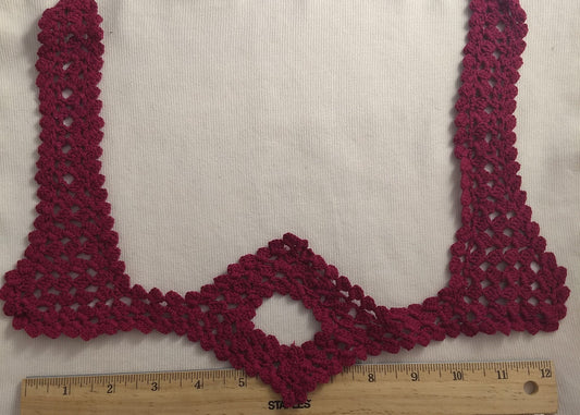 Applique #AP71213B #Red #Yoke #Crochet #1pc