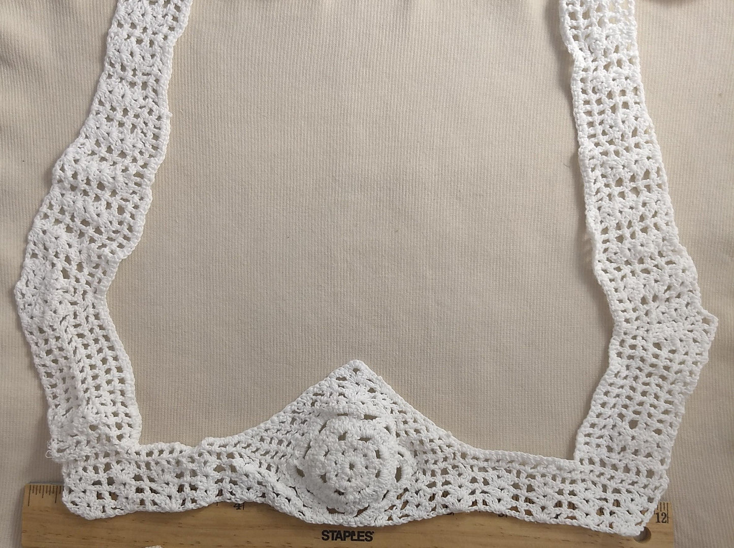 Applique #AP4487 #White #Yoke #Crochet #1pc