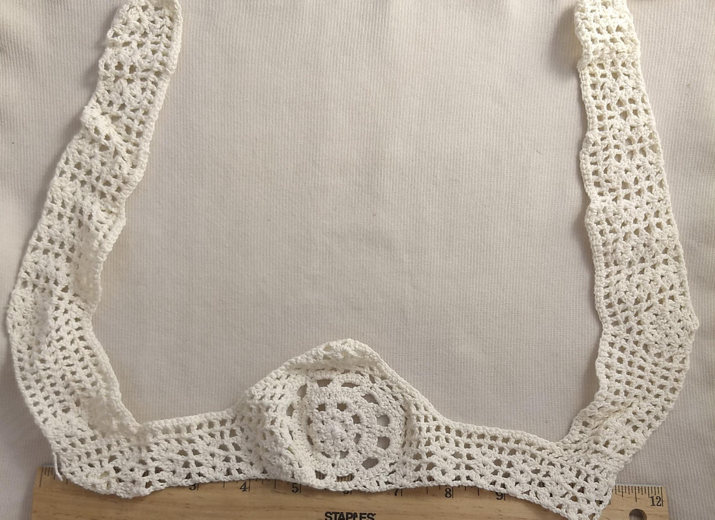 Applique #AP4487 #Cream #Yoke #Crochet #1pc