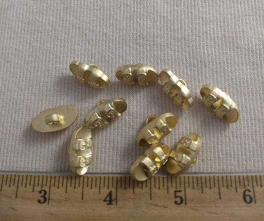 Button #Sandal #Gold #Shank #Abs #10pc