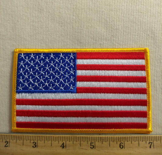 Applique #XYX11 #Red #American #Flag #Patch #1pc