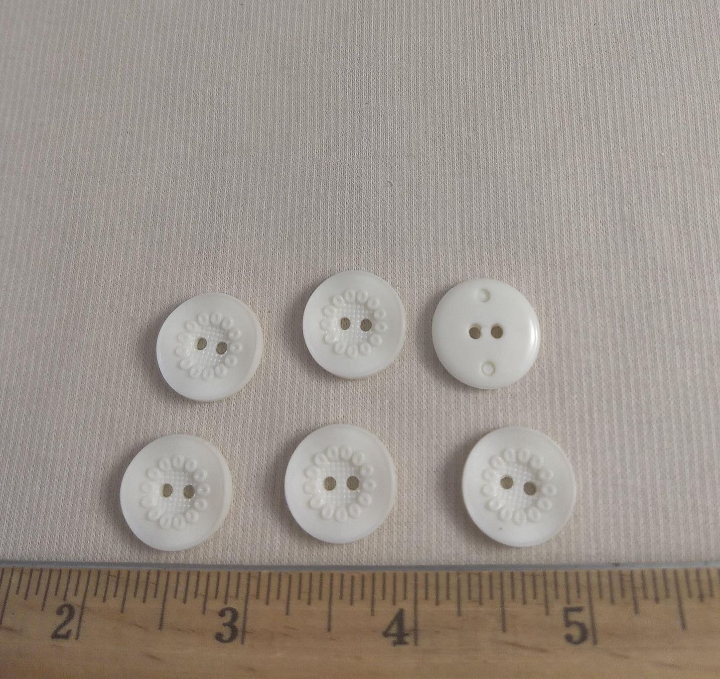 Button #PS1030 #2 Hole #White #Nylon #72pc