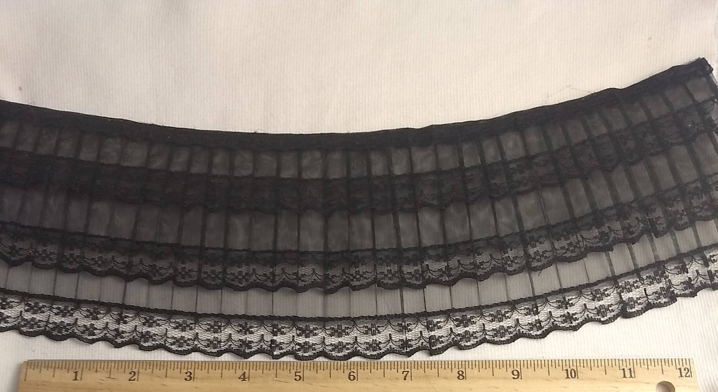 Ribbon #AB11 #Black #Lace #Trim #1yd