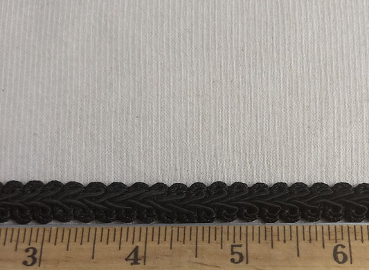 Ribbon #12224 #Black #Scalloped #Ric #Rac #Braid #1yd