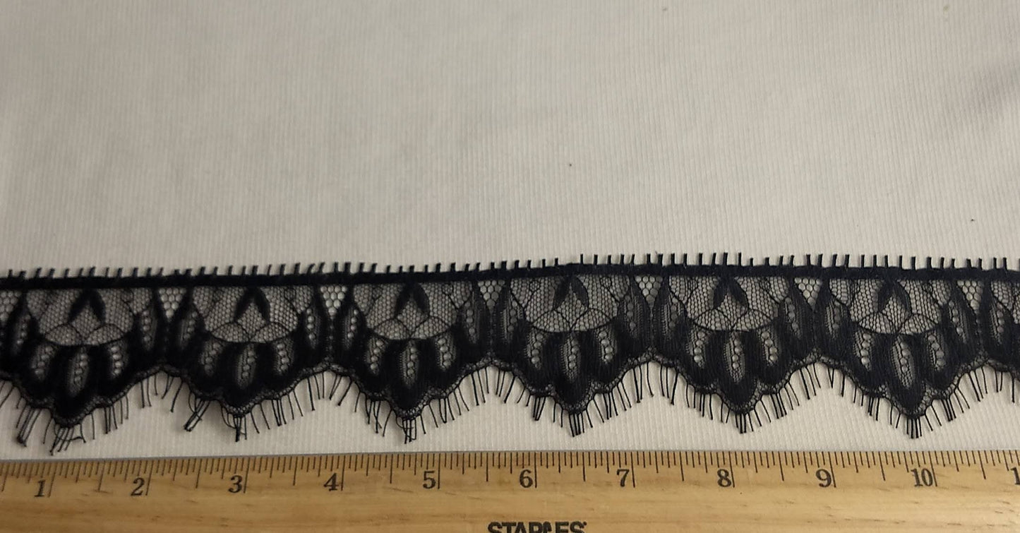 Ribbon #402CC294 #Black #Eyelash #Lace #Wedding #3yd