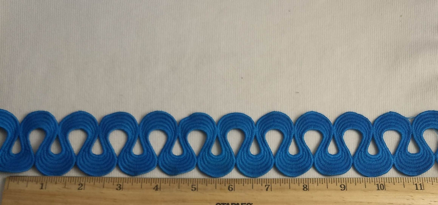 Ribbon #AB03 #Blue #Rick #Rack #Braid #1yd