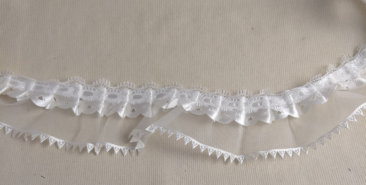 RIBBON #LYF09401 #White #Anglaise #Lace 1yd