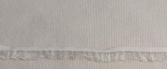 Ribbon #Elastic #Cream #Stretchy #Lace #Frill #2yd