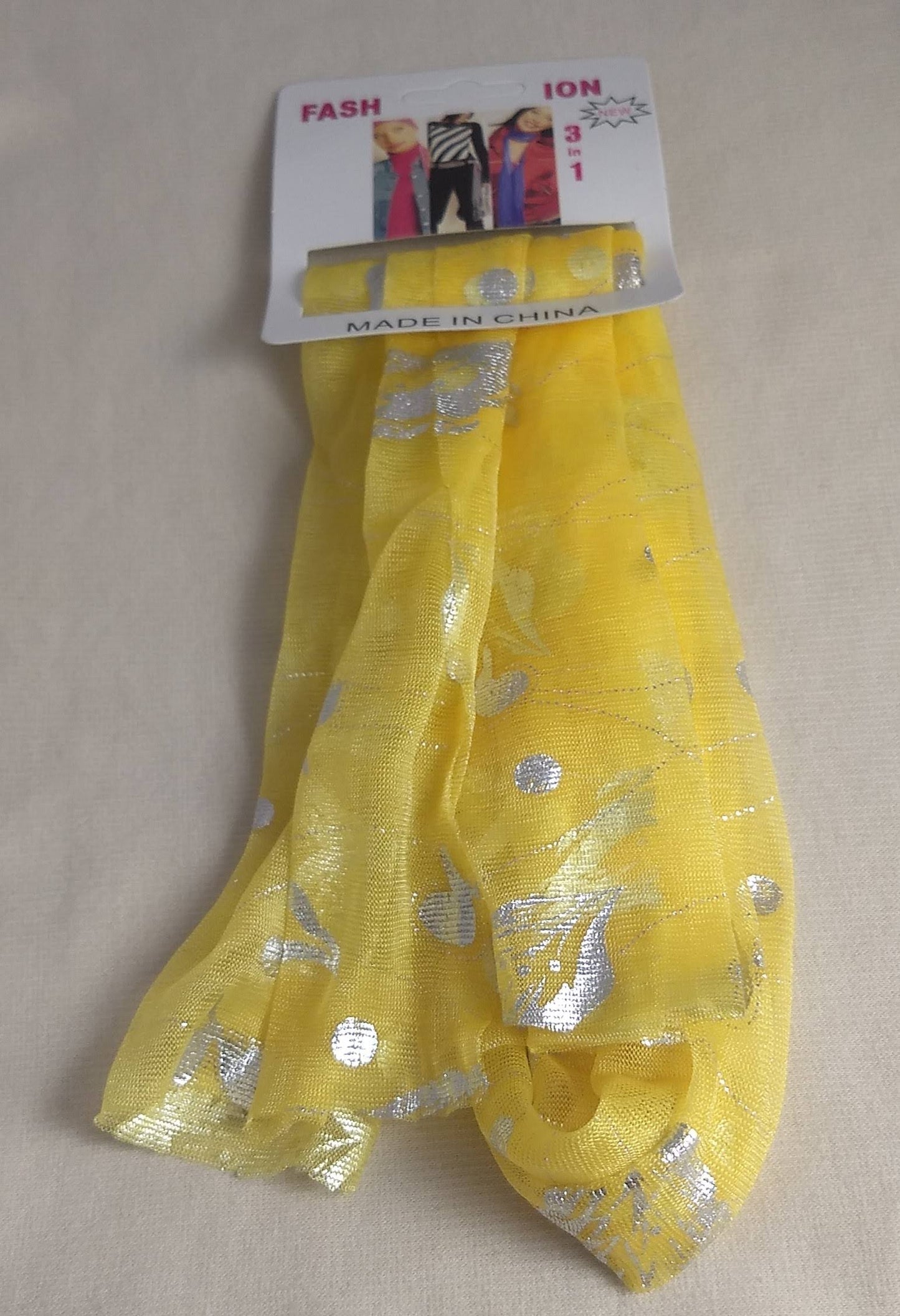 SCARF #YWCY110301-9 #Yellow #Silk #Fashion #Neckwear #1pc