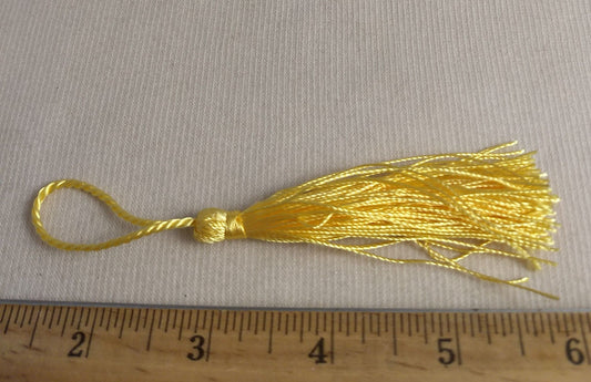 Ribbon #YWLS090730 #Yellow #3 #Tassel #10pc