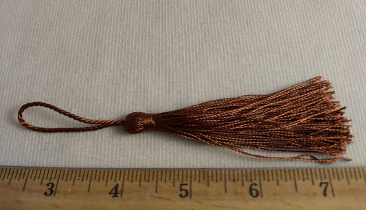 Ribbon #YWLS090730 #Brown #Rust #Tassel #10pc