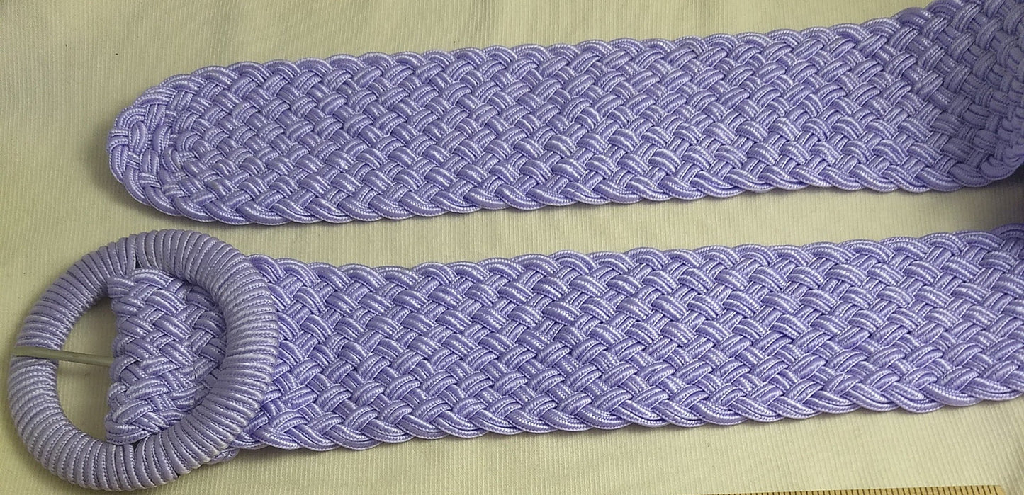 BELT #102524B #Lavender #Weave #Prong #Buckle #1pc