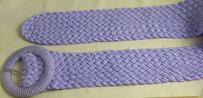 BELT #102524B #Lavender #Weave #Prong #Buckle #1pc