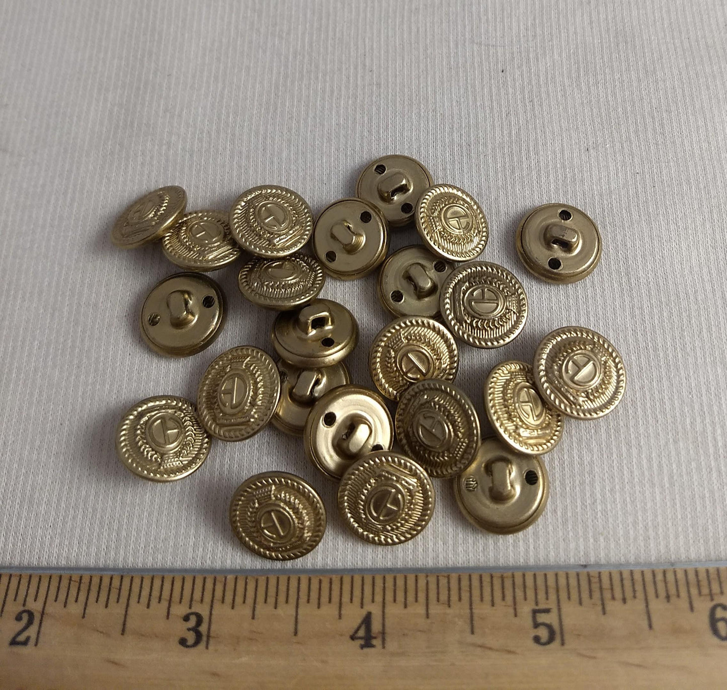 Button #MS1093 #Shank #Antique-Gold ##Rim #Abs #10pc