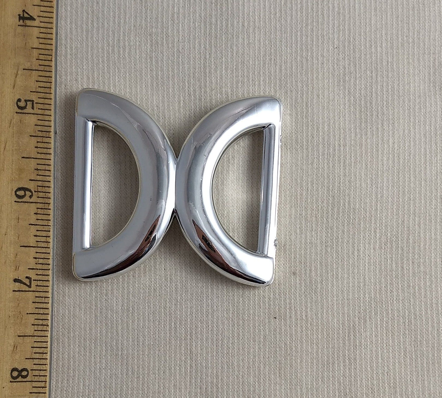 Buckle #Double-D-Ring #Silver #Abs-Plastic #1pc