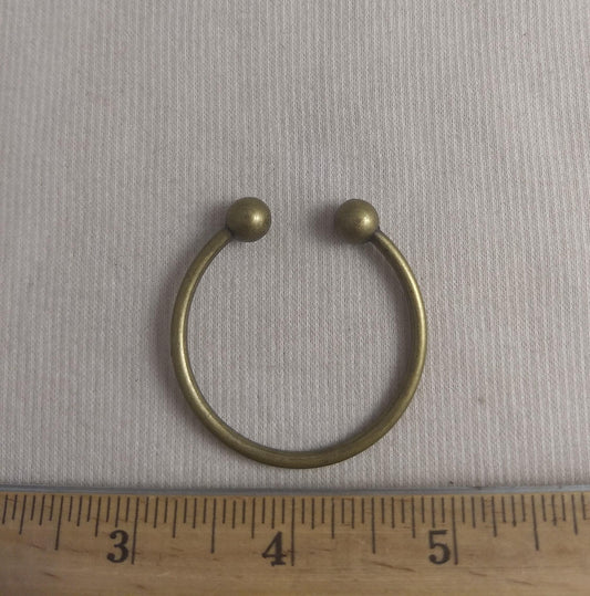 Ring #12125 #Bronze #Round #Slider #Connector #Metal #1pc