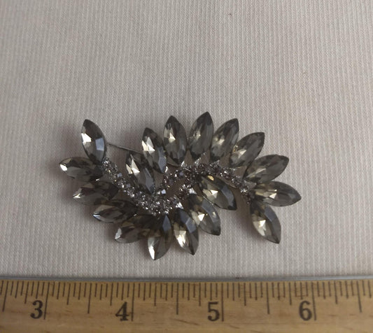 Brooch #B366 #Champagne #Teardrops  #Pin #Abs #Rhinestone #1pc