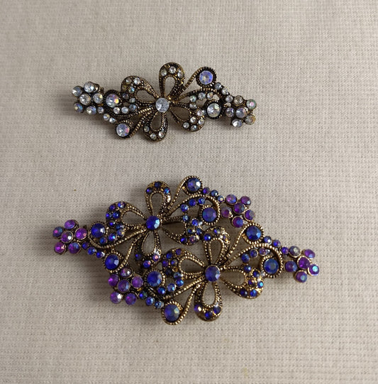 Brooch #BR343637 #Antique-Brass #Pin #Abs #Rhinestone #2pc