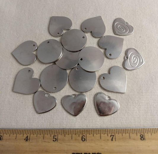 Pendant #Set-G #Silver #Charm #Metal #Sample #17pcs