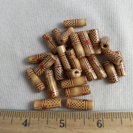 Bead #Fash07 #C12 #2-Hole #Brown #Tube #Bracelet #25pc
