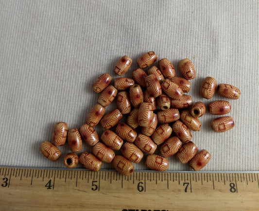 Bead #C83 #2-Hole #Brown #Barrel #Bracelet #100pc