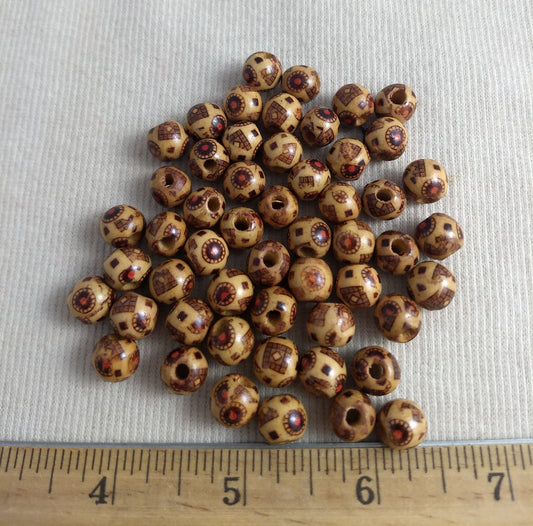 Bead #C141 #2-Hole #Brown #Round #Bracelet #100pc