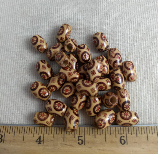 Bead #Fash22 #2-Hole #Brown #Barrel #Bracelet #130pc