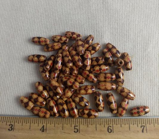 Bead #C91 #2-Hole #Brown #Barrel #Bracelet #100pc