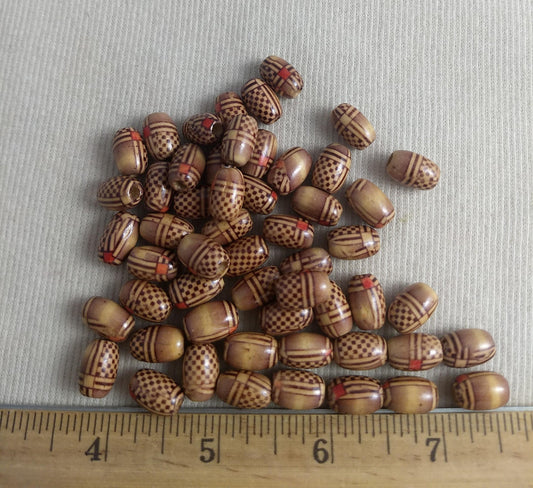 Bead #C113 #2-Hole #Brown #Barrel #Bracelet #100pc