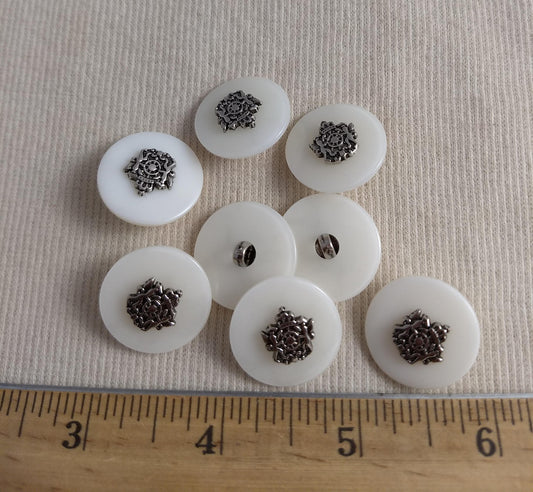 Button #5120 #Shank #White #Polyester #28pc