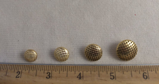 Button #8439 #Shank #Gold #Antique-Gold #20pc-each-size #80pc