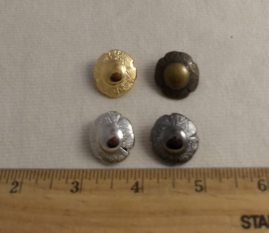 Button #Y1645 #Shank #Gold #Silver #10pc-each-color #40pc