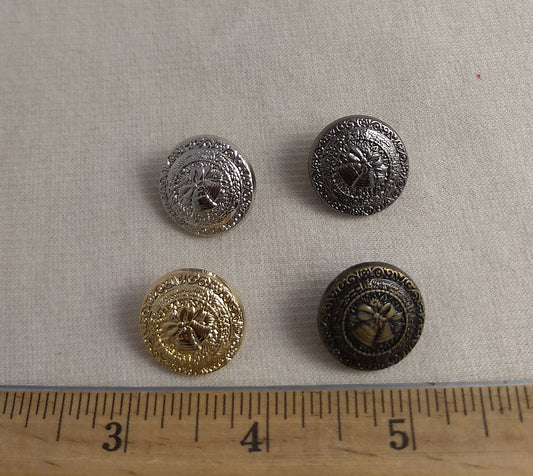 Button #Y1010 #Shank #Gold #Silver #10pc-each-color #40pc