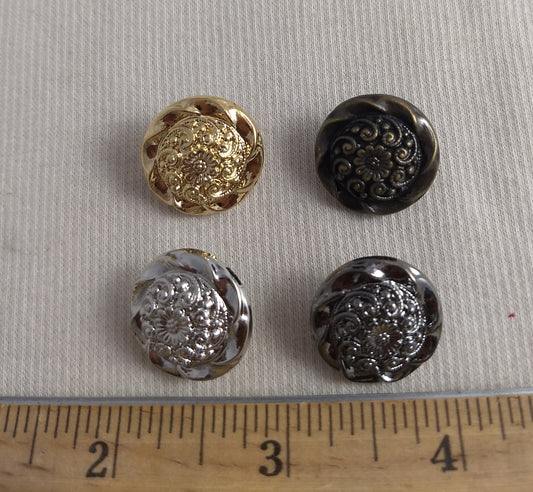Button #Y1014 #Shank #Gold #Silver #10pc-each-color #40pc
