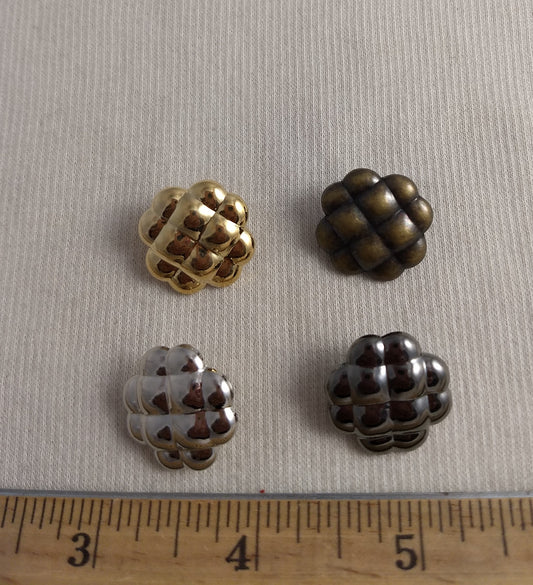 Button #Y1224 #Shank #Gold #Silver #10pc-each-color #40pc