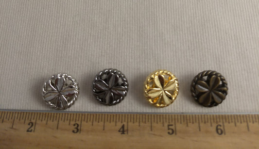 Button #Y1089 #Shank #Gold #Silver #10pc-each-color #40pc