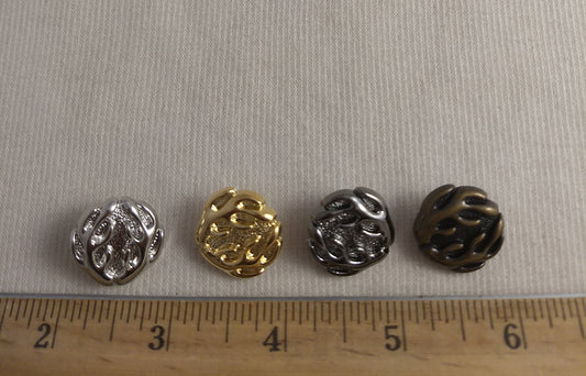 Button #Y1303 #Shank #Gold #Silver #10pc-each-color #40pc