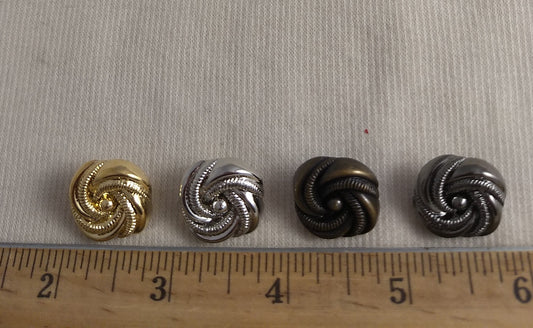 Button #Y1040 #Shank #Gold #Silver #10pc-each-color #40pc