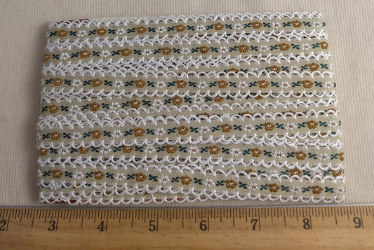 Ribbon #YWCY802Z #White #Scallop #Floral #5yd