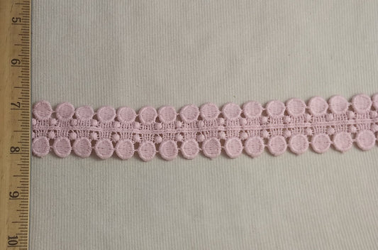 Lace #801C #Pink #Weave #Cotton #3yd