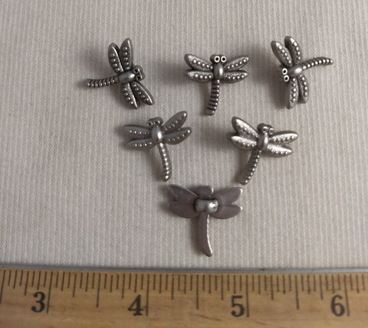 Button #Y5826 #Shank #Silver #Insect #Abs #44pc