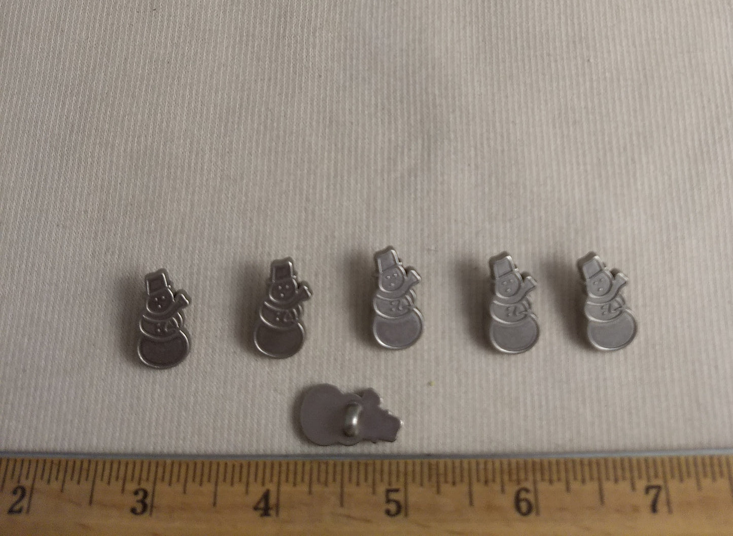 Button #Y5785 #Shank #Silver #Snowman #Abs #24pc